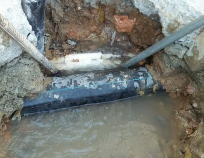 西固测漏水之水管漏水